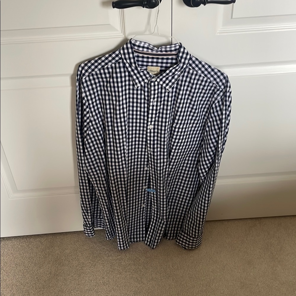 Black and White Checkered Men's Shirt